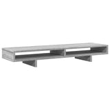 VidaXL Monitor standard 100x27x15 cm Processed Wood Gray Sonoma Oak