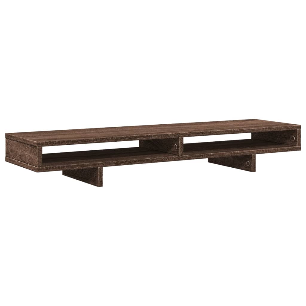 VidaXL monitor standard 100x27x15 cm processed wood brown oak colored