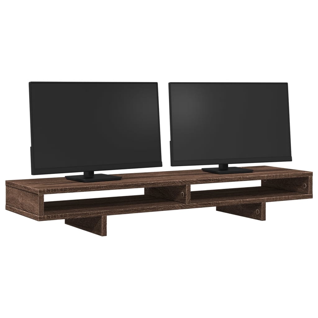 VidaXL monitor standard 100x27x15 cm processed wood brown oak colored