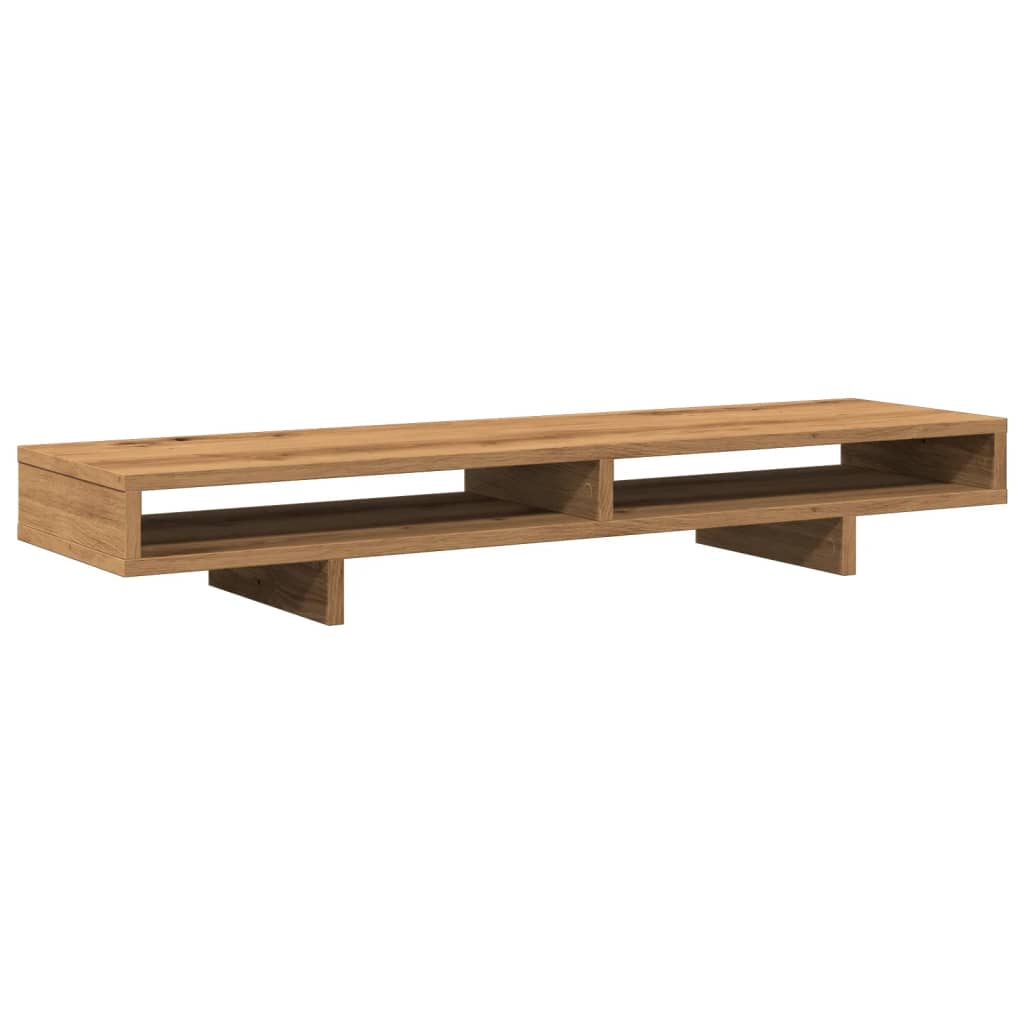 VidaXL Monitor standard 100x27x15 cm Processed wood Artisanal oak