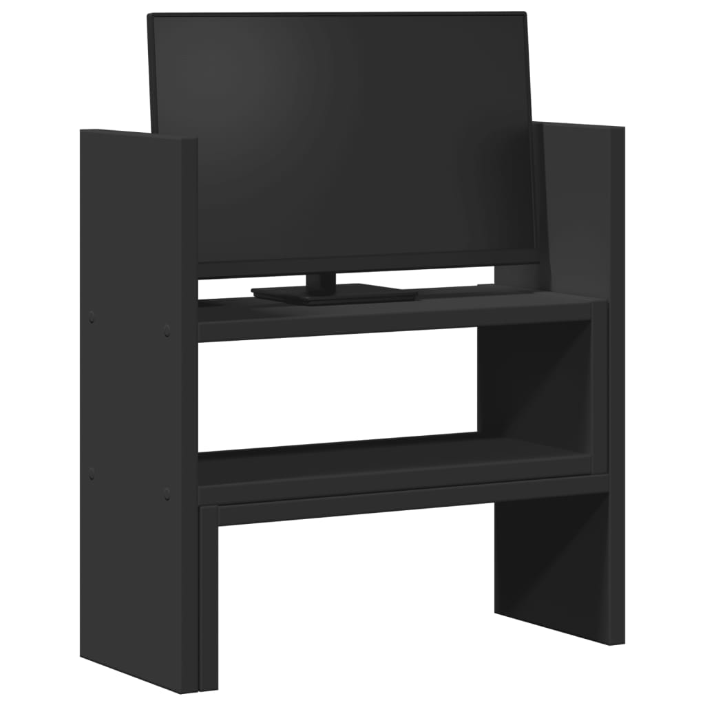 Vidaxl Bureau Organizer 40x17x41 cm forarbejdet træ sort