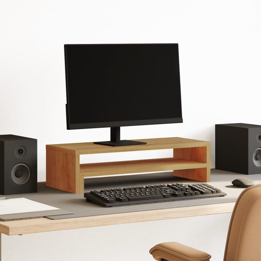 VidaXL monitor standard 54x22x15 cm processed wood artisan oak color