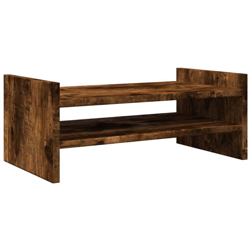 Vidaxl Monitor steet 50x27X20 cm Propertéiert Holz gefëmmt Oak faarweg