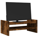 Vidaxl Monitor steet 50x27X20 cm Propertéiert Holz gefëmmt Oak faarweg