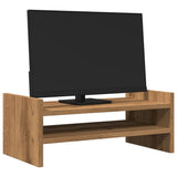 Vidaxl Monitor Standard 50x27x20 cm veraarbechte Holz Kameran Oakfaarf