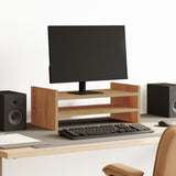 Vidaxl Monitor Standard 50x27x20 cm veraarbechte Holz Kameran Oakfaarf