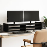 VidaXL Monitor standard 100x27x20 cm Processed Wood Black
