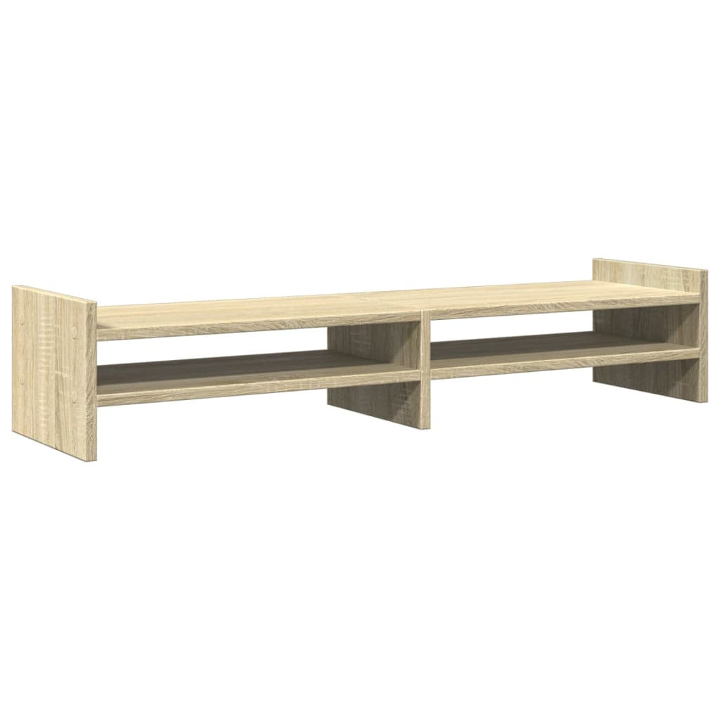 VidaXL Monitor standard 100x27x20 cm Processed wood Sonoma Oak colored