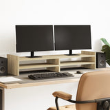 VidaXL Monitor standard 100x27x20 cm Processed wood Sonoma Oak colored