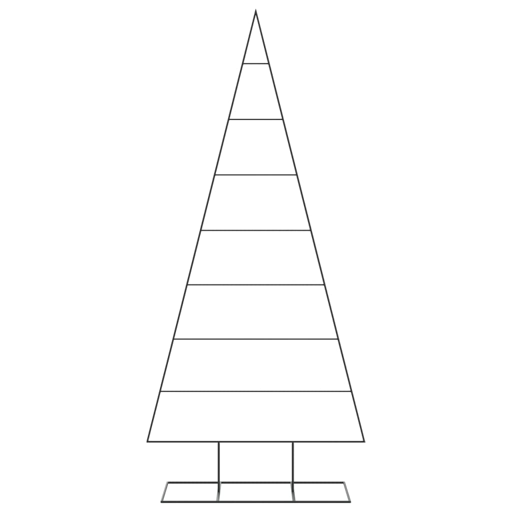 Vidaxl Christmas decoration Christmas tree 210 cm Metal Black