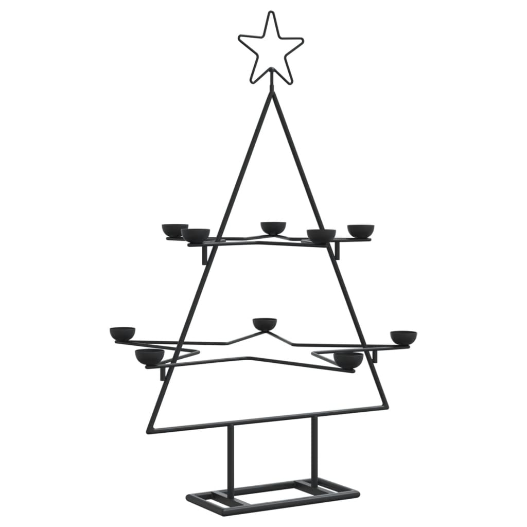 Vidaxl Christmas decoration Christmas tree 75 cm Metal Black