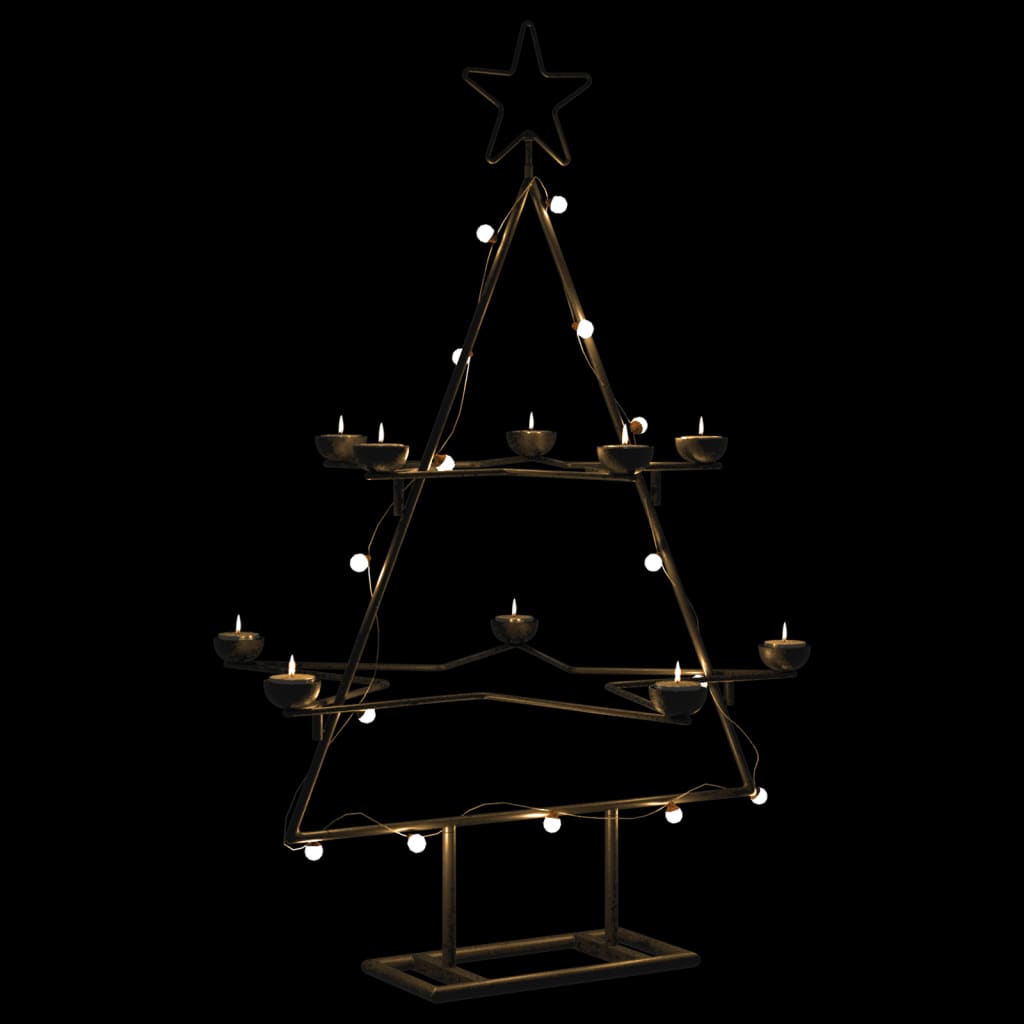 Vidaxl Christmas decoration Christmas tree 75 cm Metal Black