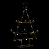 Vidaxl Christmas decoration Christmas tree 75 cm Metal Black