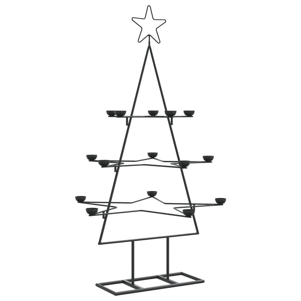 Vidaxl Christmas decoration Christmas tree 105 cm Metal Black