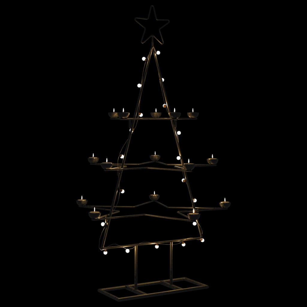 Vidaxl Christmas decoration Christmas tree 105 cm Metal Black
