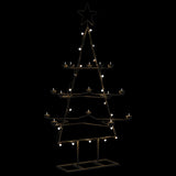 Vidaxl Christmas decoration Christmas tree 105 cm Metal Black
