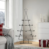 Vidaxl Christmas decoration Christmas tree 140 cm Metal Black
