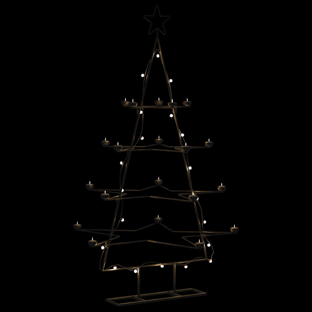 Vidaxl Christmas decoration Christmas tree 140 cm Metal Black