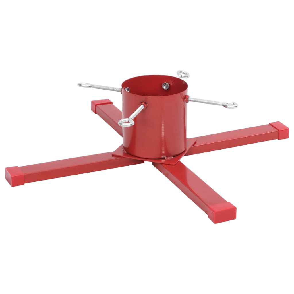 Vidaxl kerstboomstandaard 61x61x15,5 cm rood