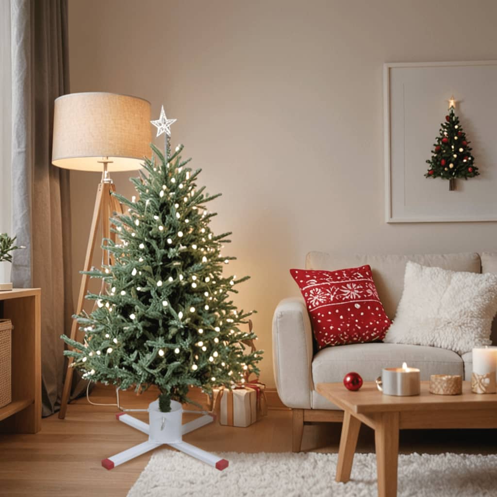 Vidaxl Christmas tree stand 61x61x15.5 cm white