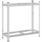 Vidaxl Tire Rack 2-skikt 110x40x109 cm stålsilverfärgad