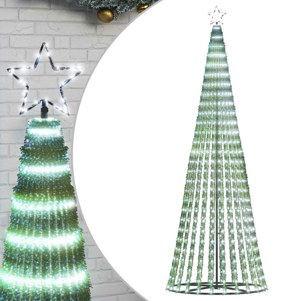 VIDAXL LED Weihnachtsbaum 475 LEDs kalt weiß 247 cm