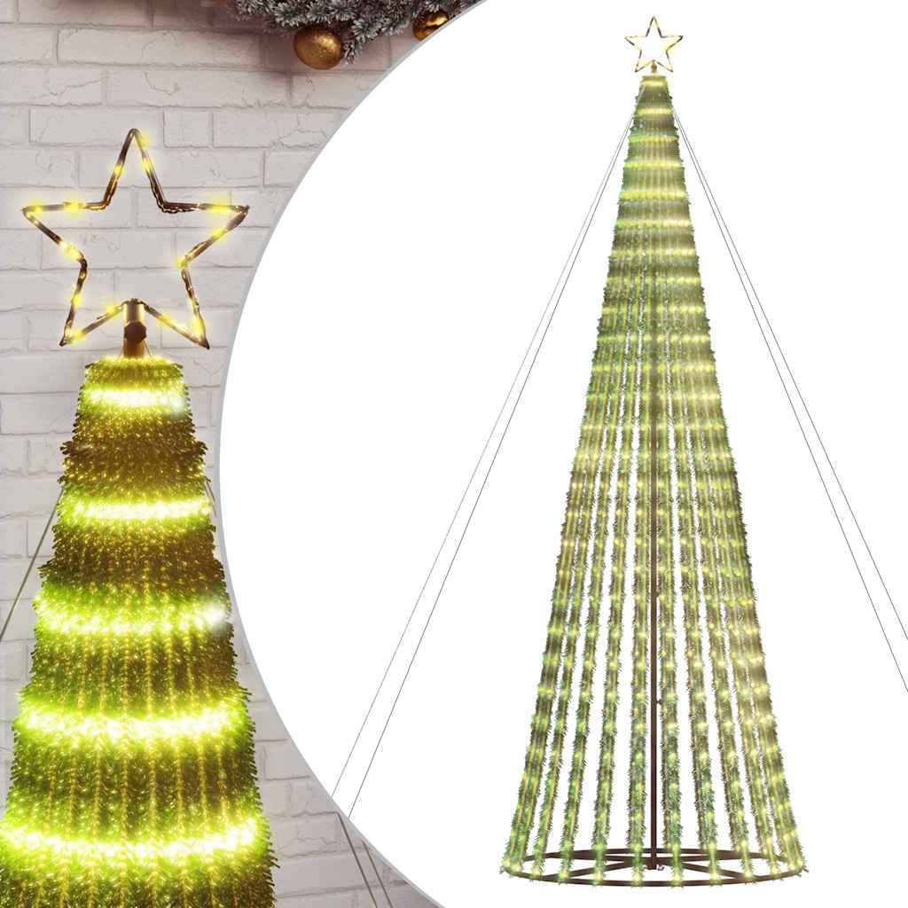 VIDAXL LED Weihnachtsbaum 1028 LEDs warmes Weiß 403 cm