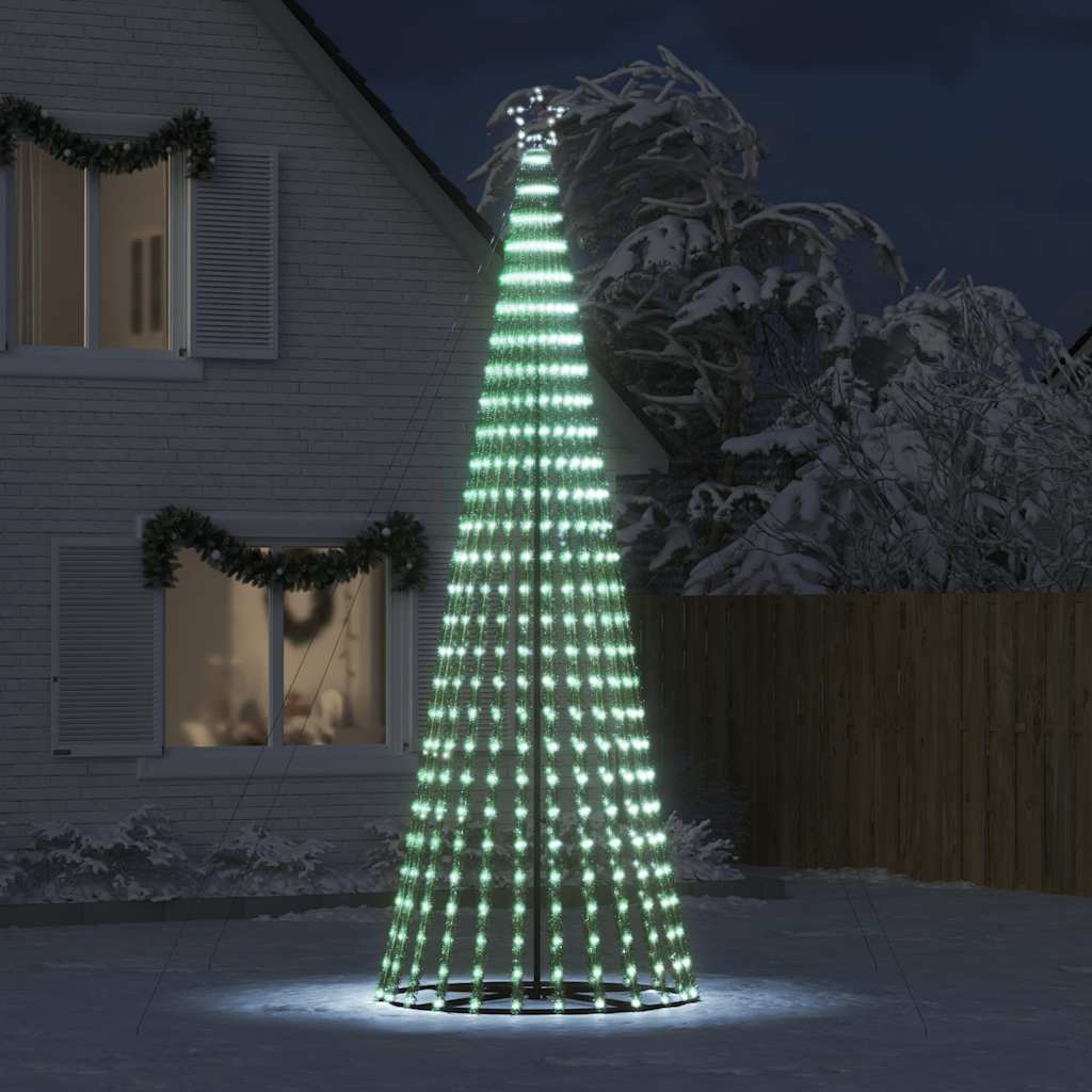 VIDAXL LED Weihnachtsbaum 1028 LEDs kalt weiß 403 cm