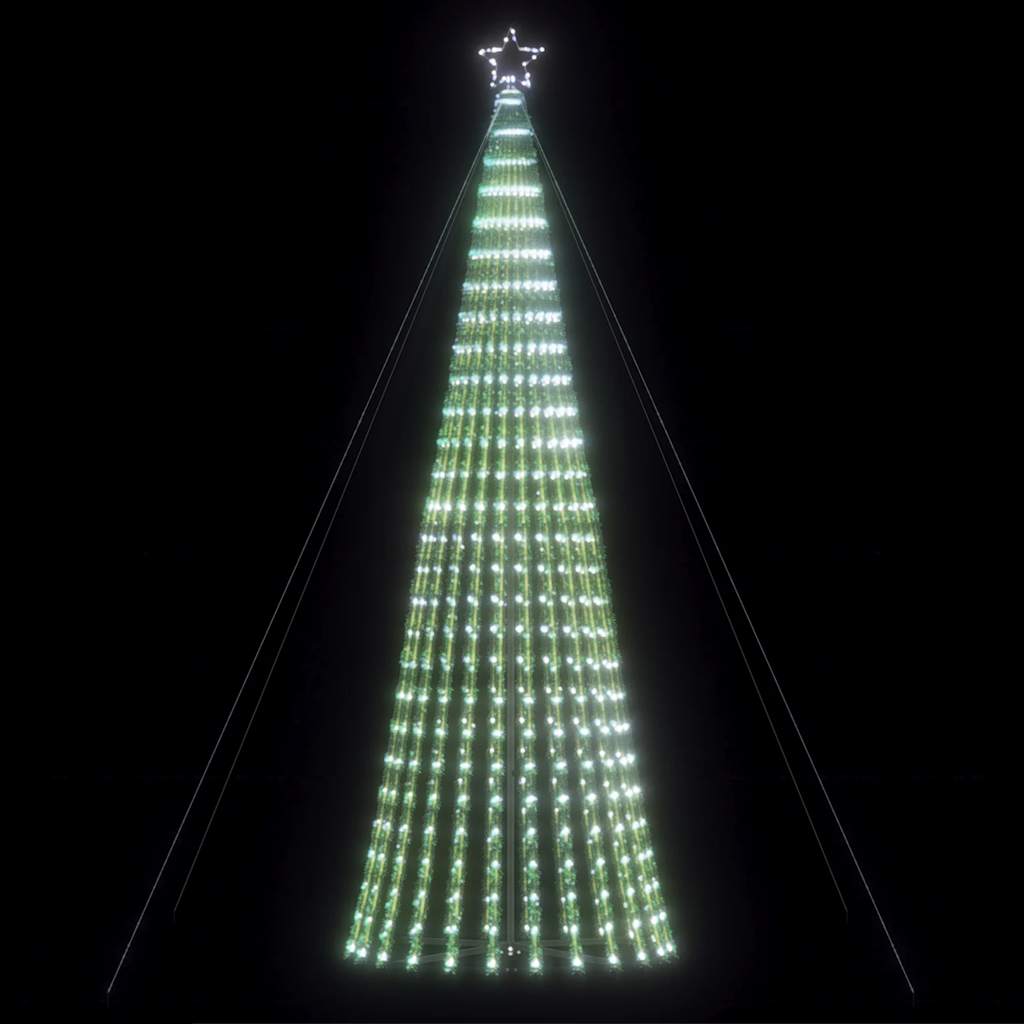 VIDAXL LED Weihnachtsbaum 1028 LEDs kalt weiß 403 cm