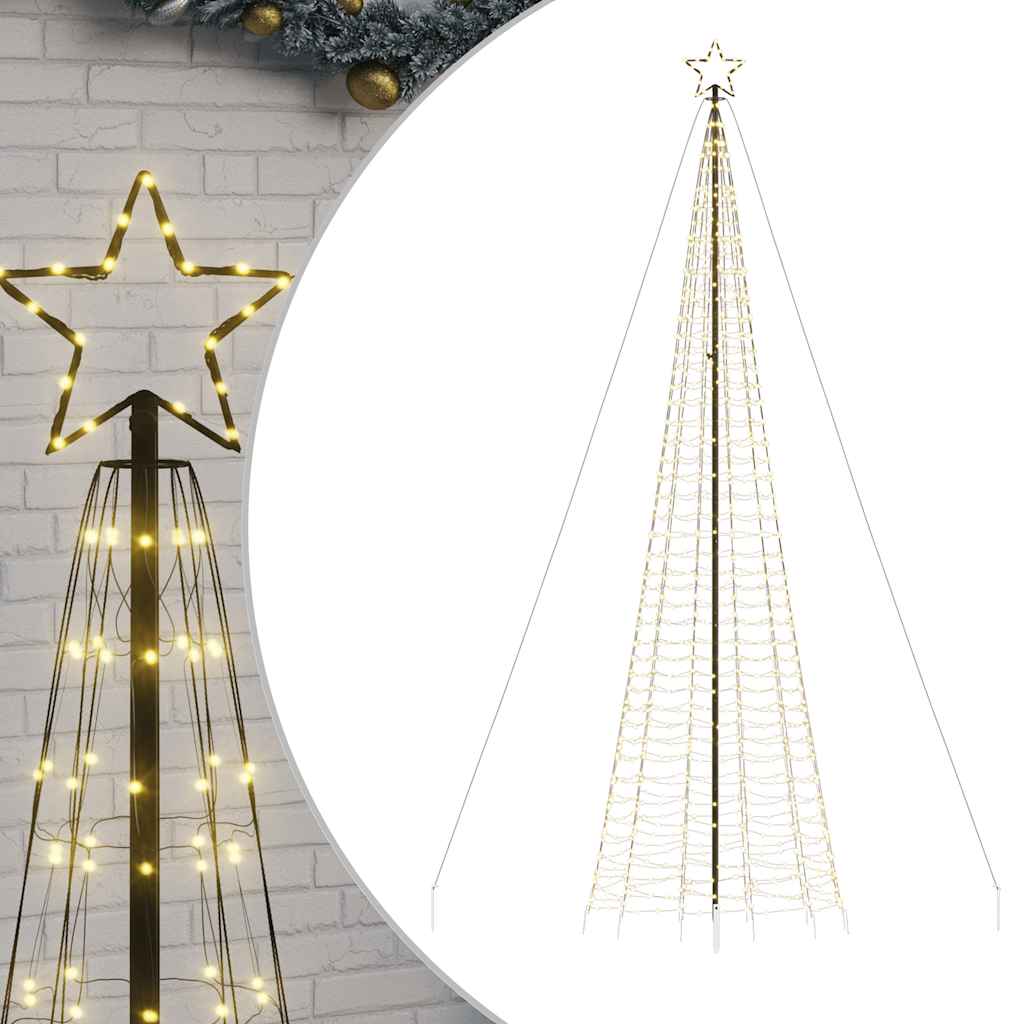 Vidaxl LED Christmas tree with spikes 1534 LEDs Warm white 500 cm