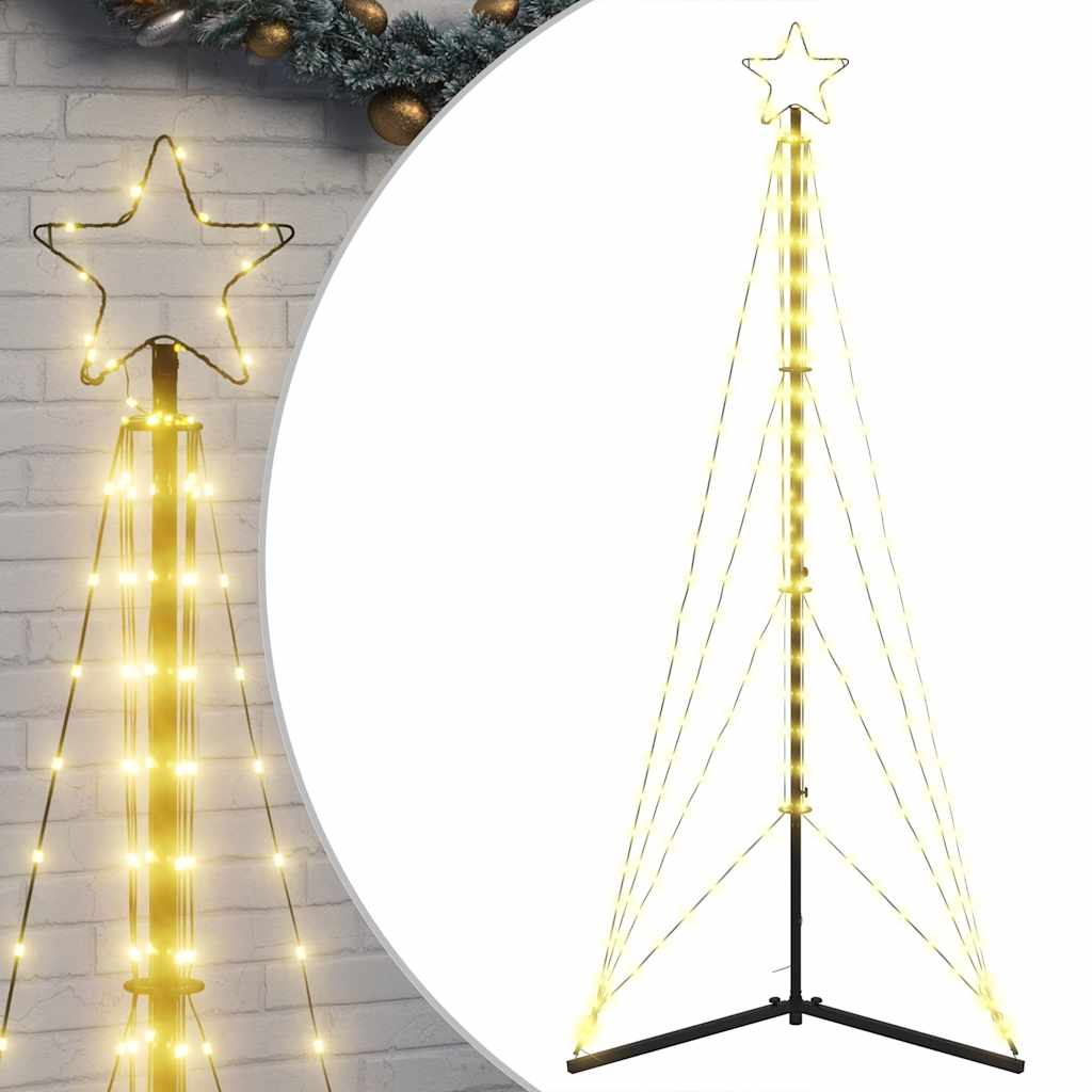 Vidaxxl LED Christmas tree 363 LEDs warm white 182 cm