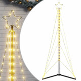 Vidaxl LED Weihnachtsbaum 363 LEDs warmes Weiß 182 cm