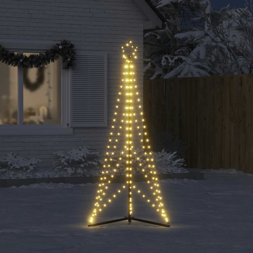 Vidaxxl LED Christmas tree 363 LEDs warm white 182 cm