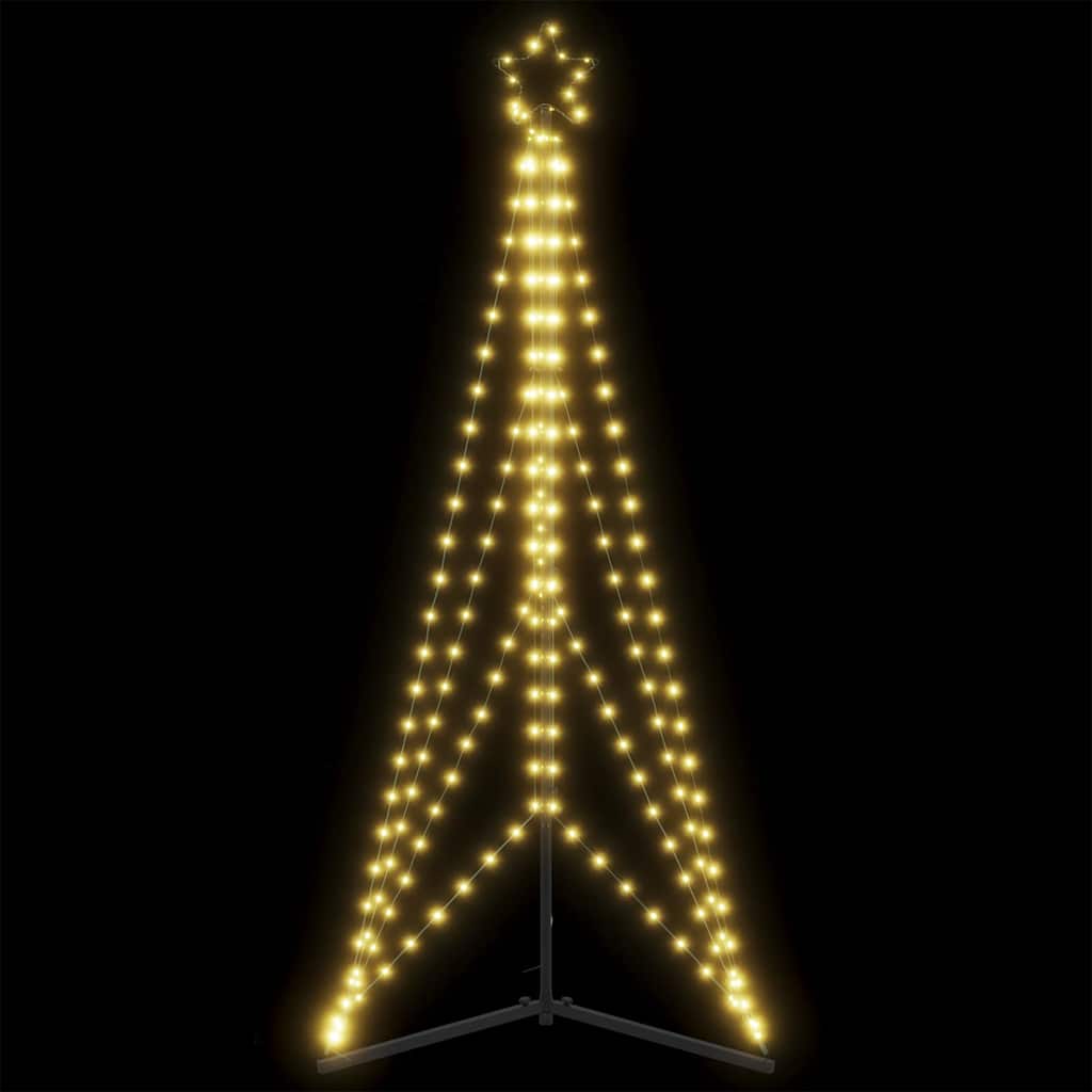Vidaxl LED Weihnachtsbaum 363 LEDs warmes Weiß 182 cm