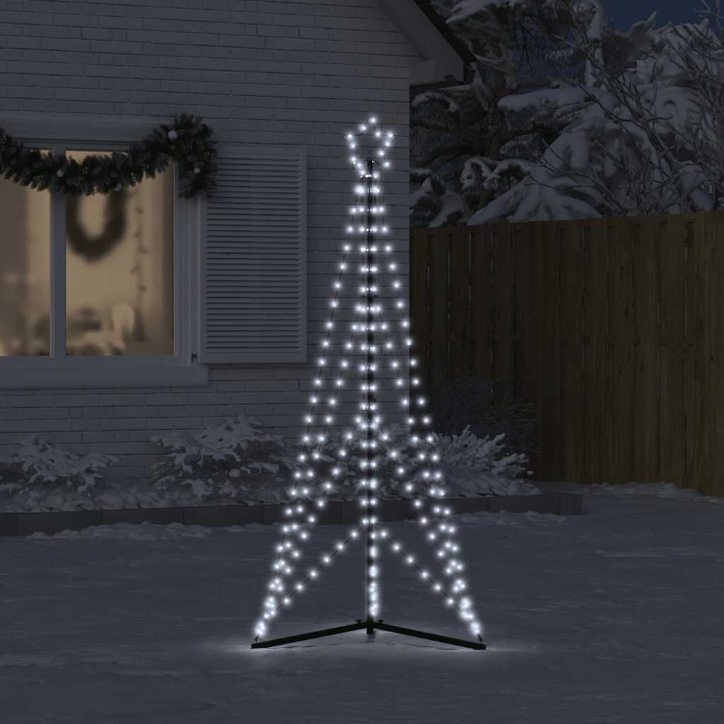 VIDAXL LED Weihnachtsbaum 363 LEDs kalt weiß 182 cm