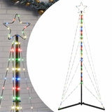 Vidaxl vedl vánoční strom 363 LED diody barevný 182 cm