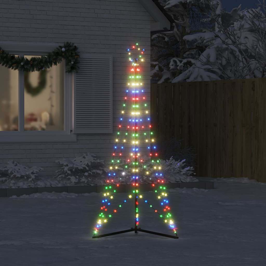 Vidaxl vedl vánoční strom 363 LED diody barevný 182 cm