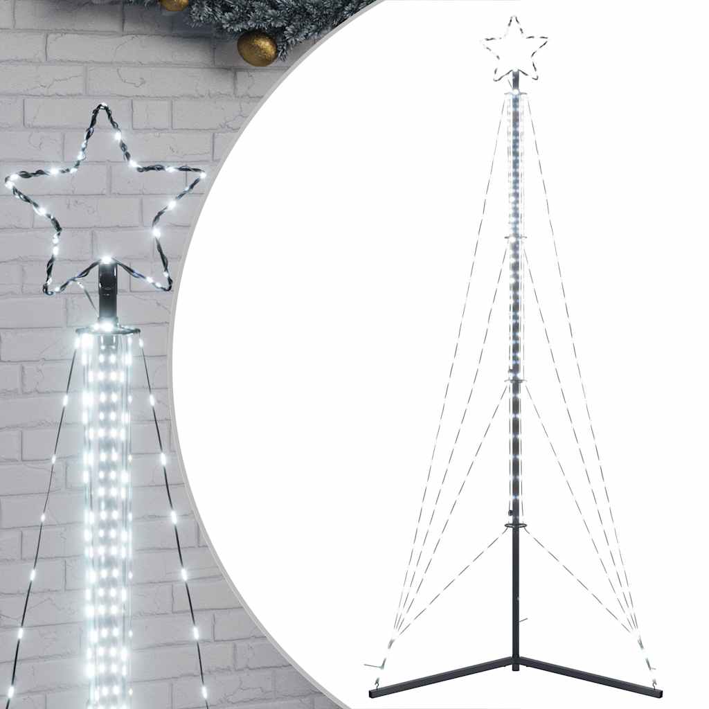 Vidaxl LED vánoční strom 483 LED diody studené bílé 240 cm