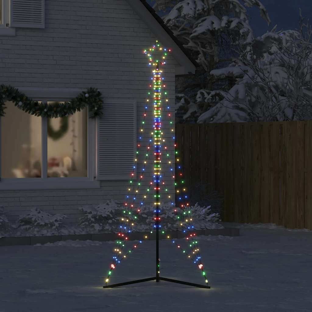 Vidaxl LED julgran 483 lysdioder färgglada 240 cm
