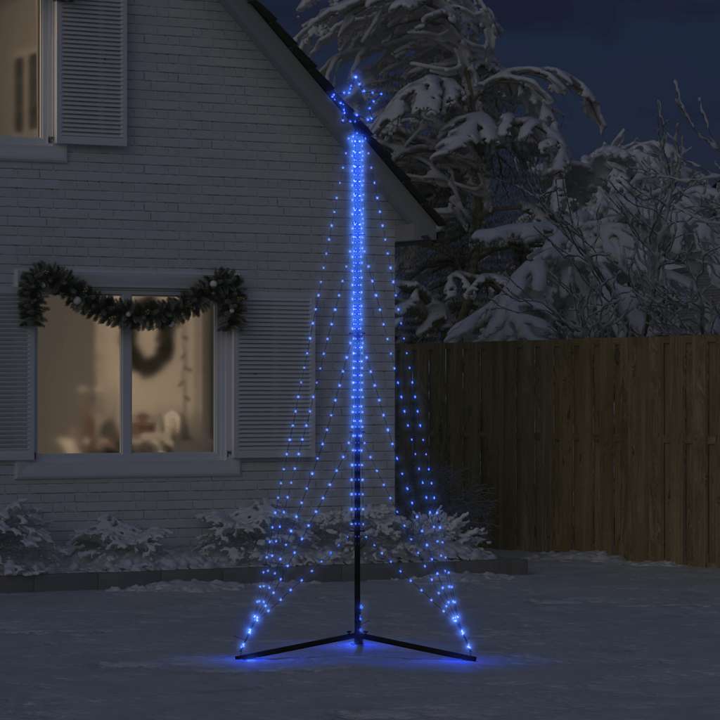 Vidaxl LED vánoční strom 525 LED 302 cm modrá