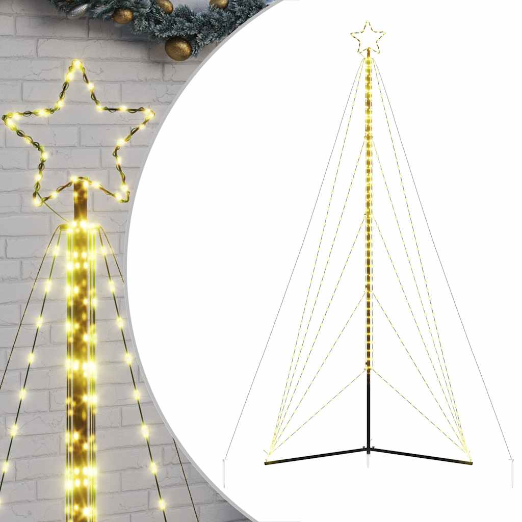 Vidaxl LED juletræ 615 lysdioder Varm hvid 404,5 cm
