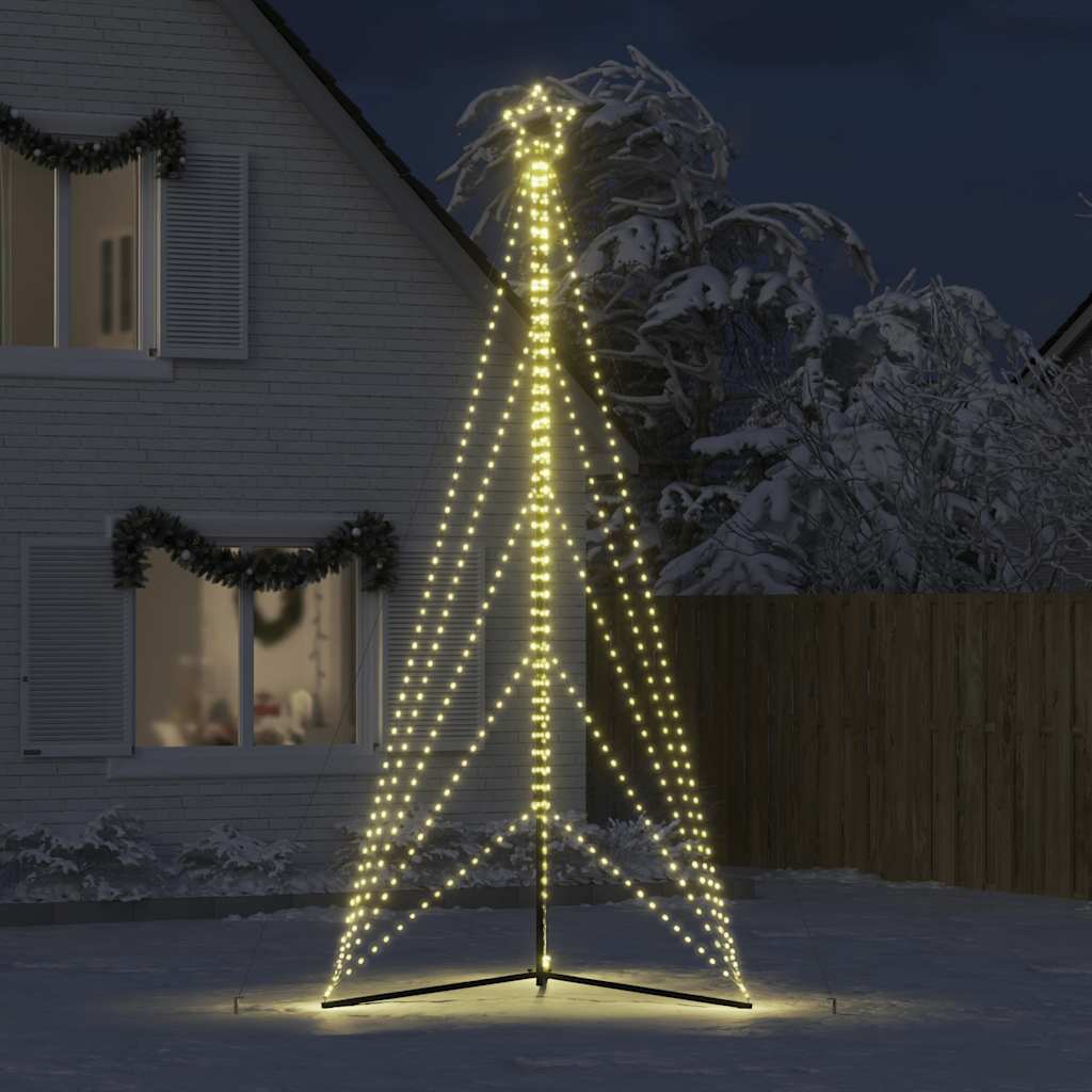 Vidaxl LED juletræ 615 lysdioder Varm hvid 404,5 cm