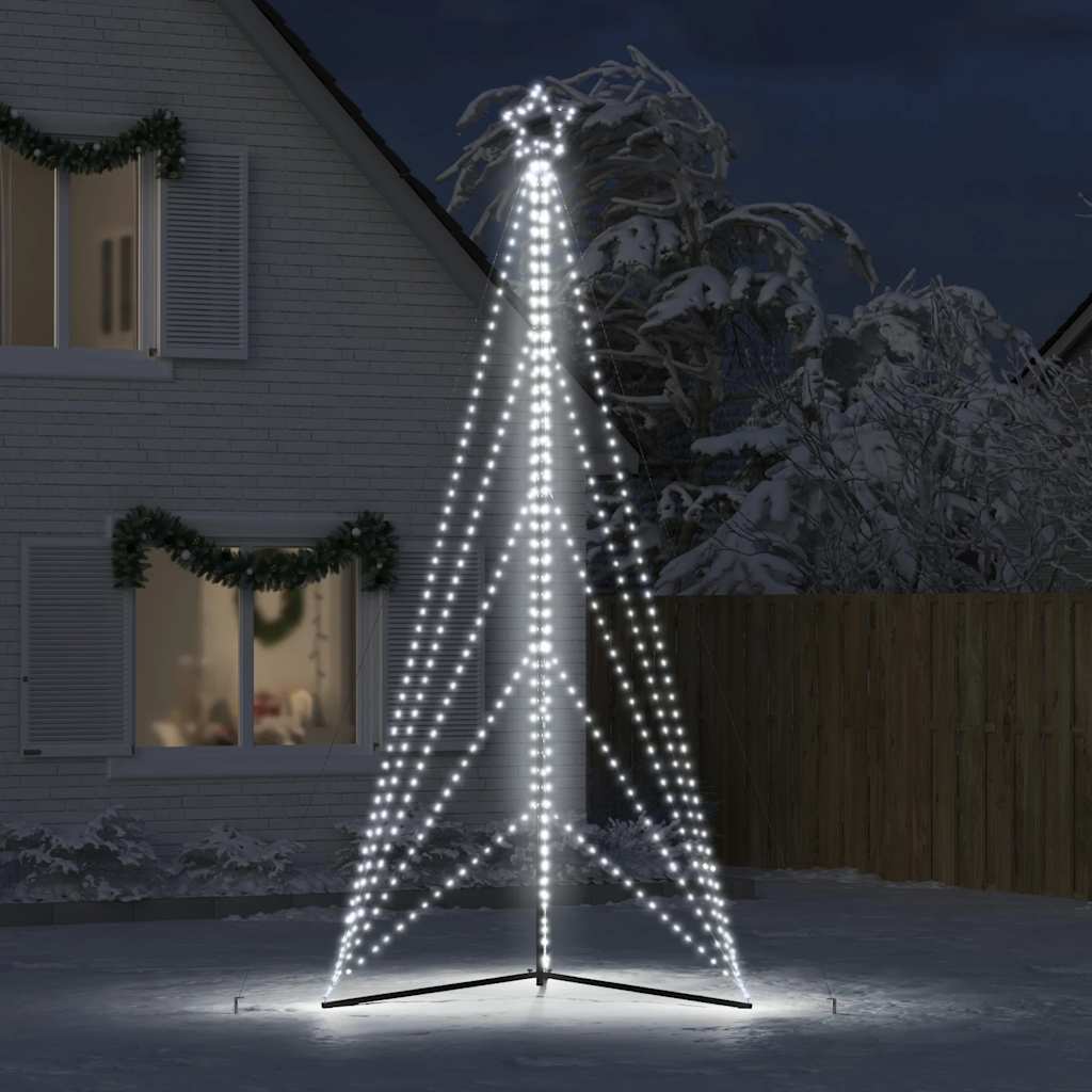 VIDAXL LED Weihnachtsbaum 615 LEDs kalt weiß 404,5 cm