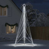 VIDAXL LED Weihnachtsbaum 615 LEDs kalt weiß 404,5 cm