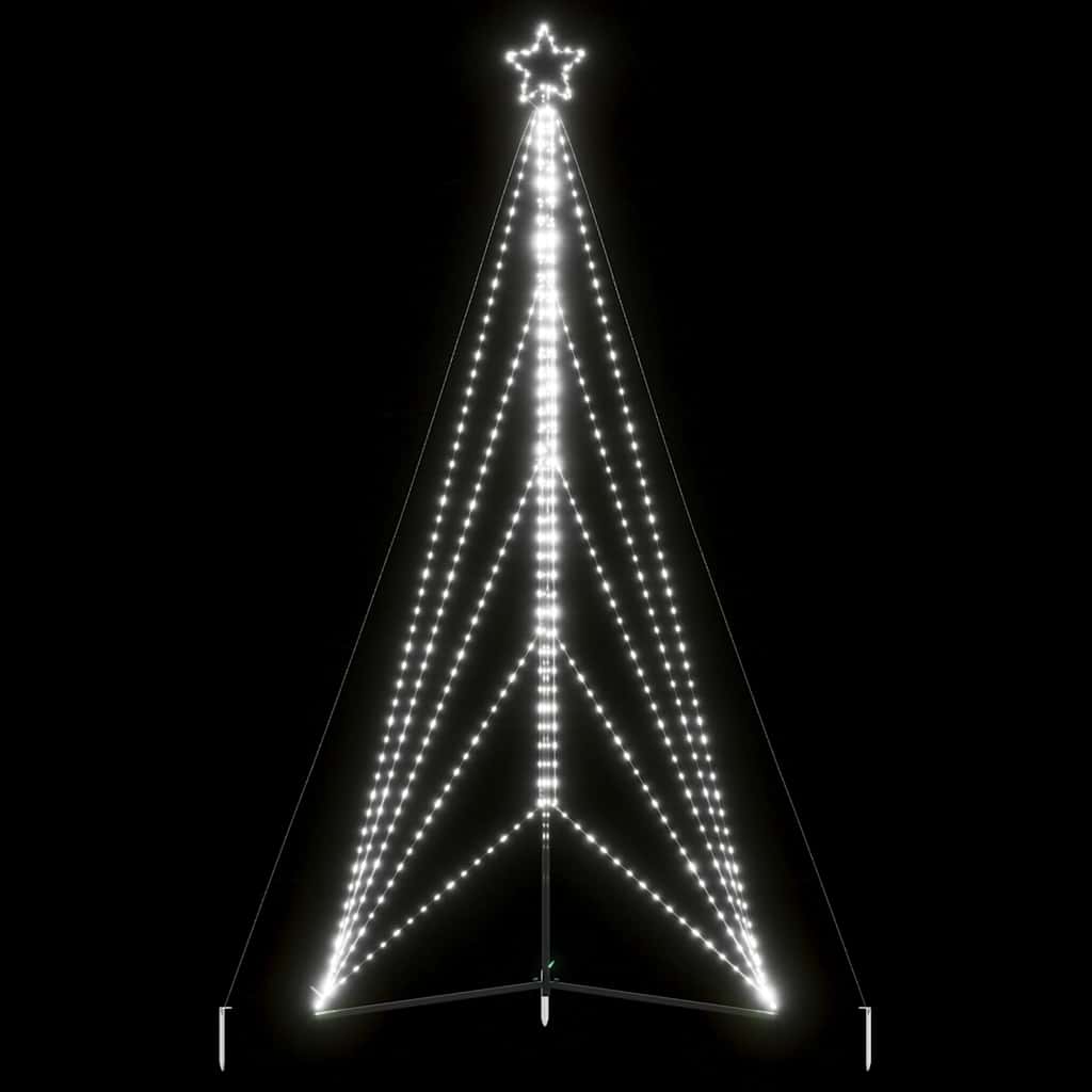 VIDAXL LED Weihnachtsbaum 615 LEDs kalt weiß 404,5 cm