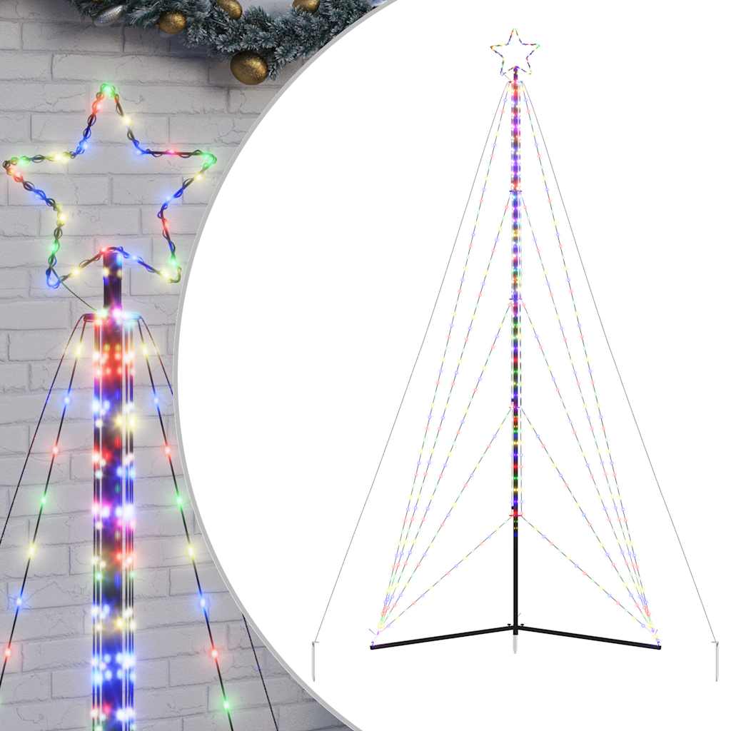 Vidaxl LED vánoční strom 615 LED diody barevný 404,5 cm