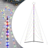 Vidaxl LED vánoční strom 615 LED diody barevný 404,5 cm