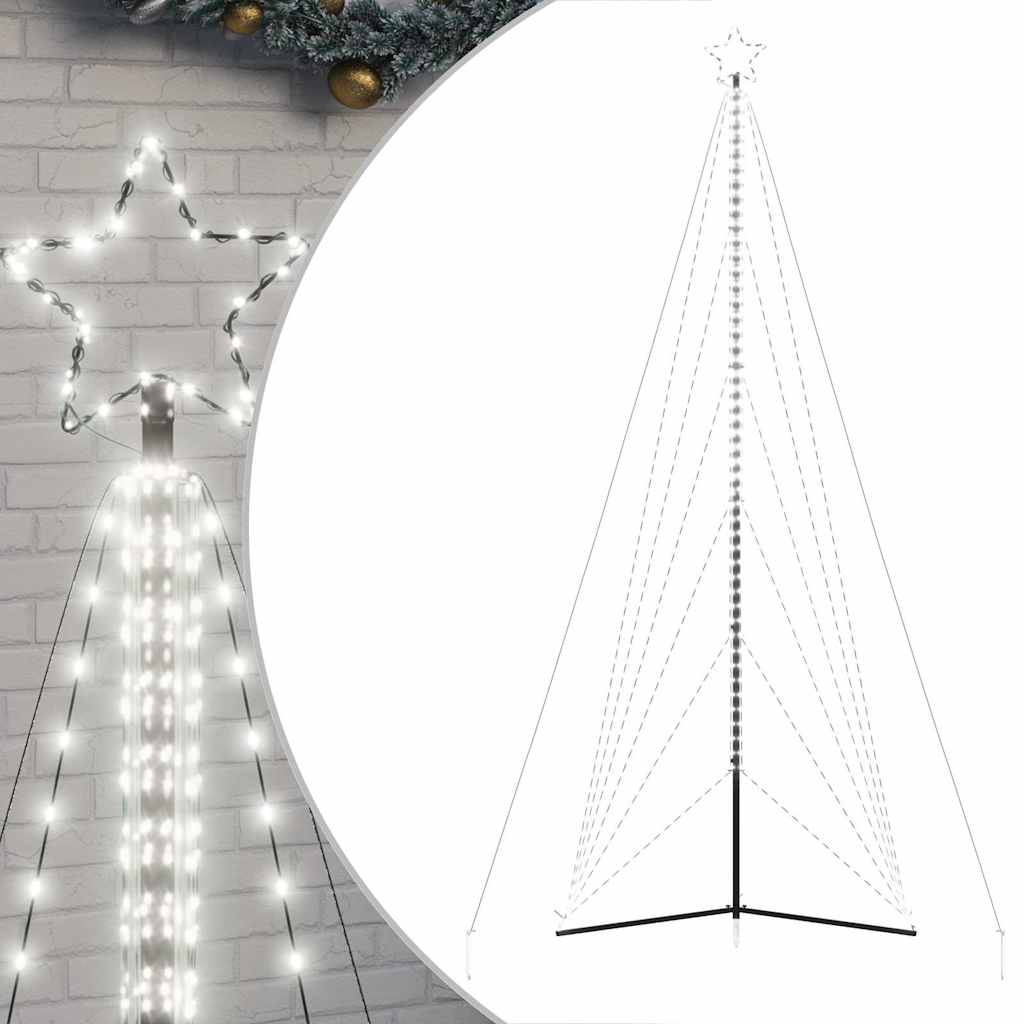 Vidaxl LED vánoční strom 861 LED diody studené bílé 478 cm