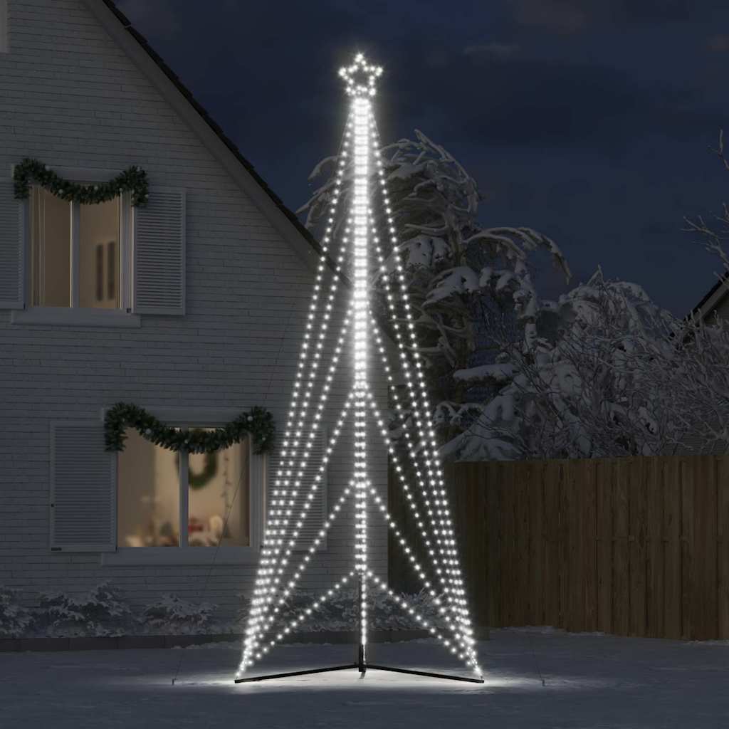 Vidaxl LED vánoční strom 861 LED diody studené bílé 478 cm