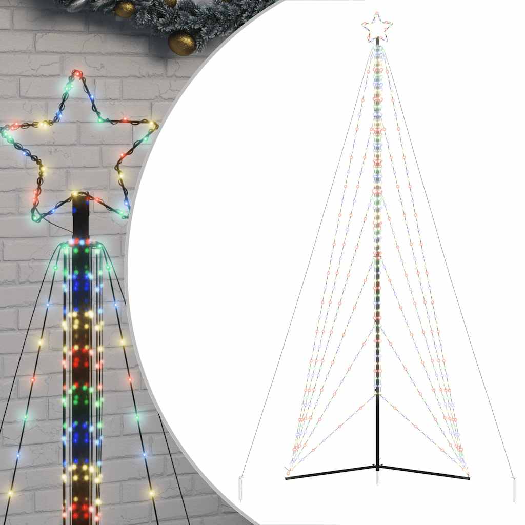 Vidaxl LED julgran 861 lysdioder färgglada 478 cm
